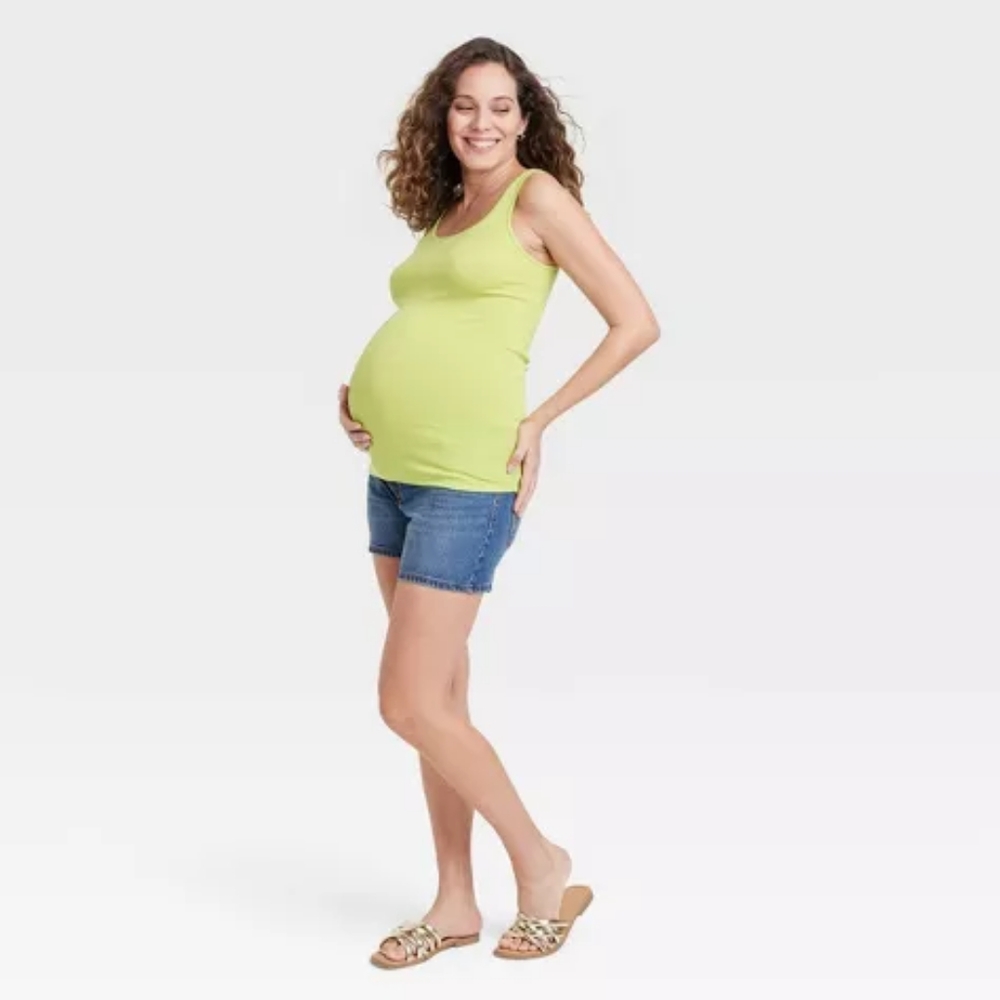 Maternity Tank Top - Isabel Maternity by Ingrid & Isabel™ Green